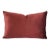 Contemporary Solid Burgundy Red Velvet Lumbar Pillow Cover For Sale