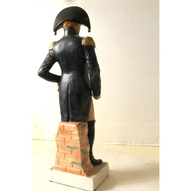 Vintage Sadek 1814 U S Army General Staff Officer Figurine Hand-Painted Porcelain For Sale - Image 12 of 15