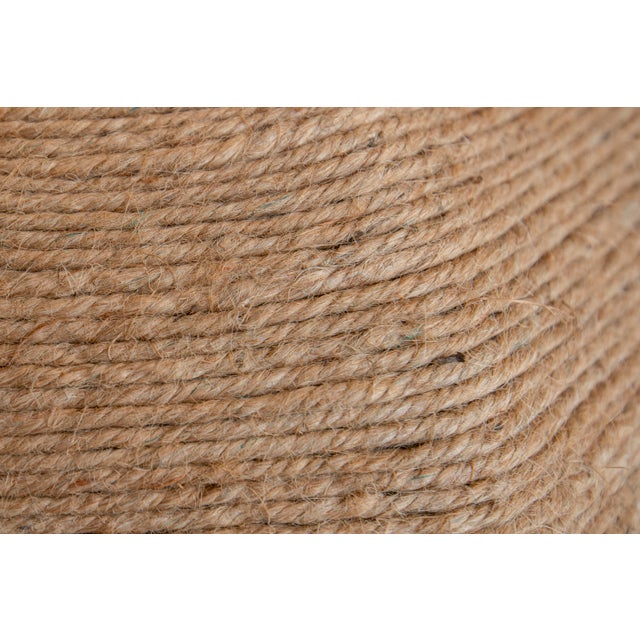 Contemporary Jute Roped Wrapped Light Fixture Cocoon Small For Sale - Image 3 of 4