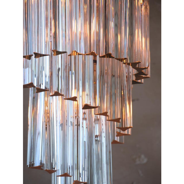 Vintage Murano Glass Chandeliers, 1970s, Set of 2 For Sale - Image 9 of 11