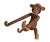 This charming wooden monkey, crafted in the style of Kay Bojesen's iconic design, captures the playful essence of mid-...