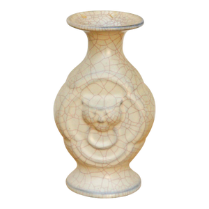 Traditional Ge-Style Stoneware Medallion Vase