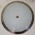 Vintage Ceiling Lamp with White Glass Shade on a Stainless Steel Mount, 2000s For Sale - Image 6 of 7