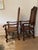 Pair Carved Oak Throne Chair Antique Hall Chairs For Sale - Image 4 of 12