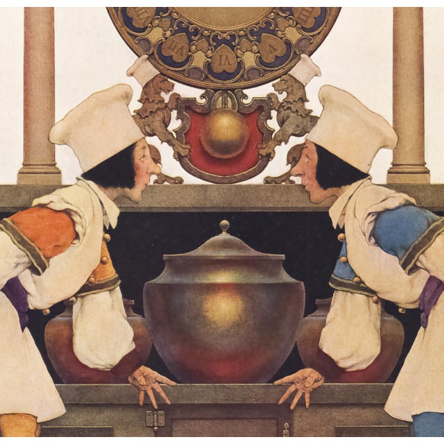American 1925 Maxfield Parrish Lithograph "Two Pastry Cooks" For Sale - Image 3 of 5