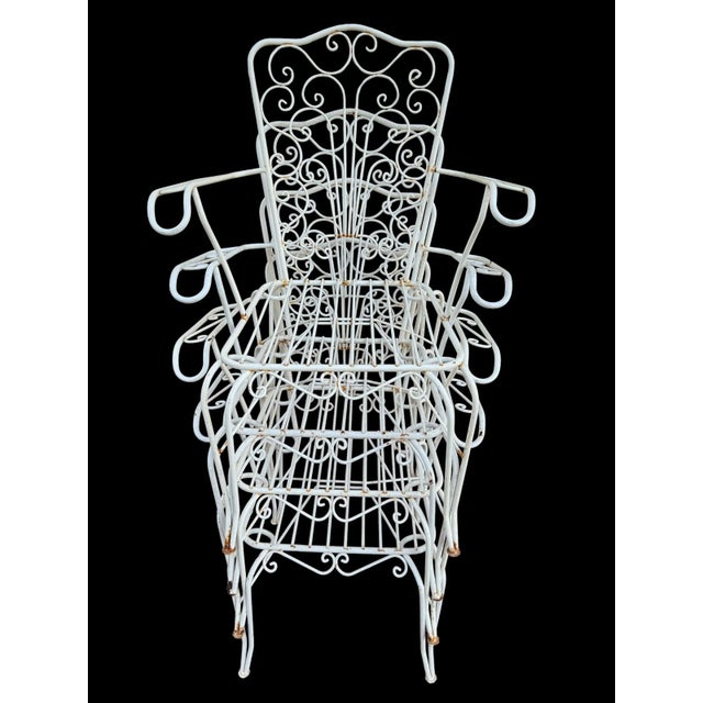 Provencal Wrought Iron Armchairs, 1960s, Set of 4 For Sale - Image 11 of 14