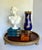 Mid-20th Century European Cobalt Blue Ceramic Vase With Gilt Decoration and Brass Base For Sale - Image 12 of 12