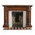 Antique Hand Carved Walnut Mantel For Sale
