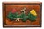 Carved Hardwood Sliding Box With Bone Inlay — Botanical Leaf & Berry Motif For Sale