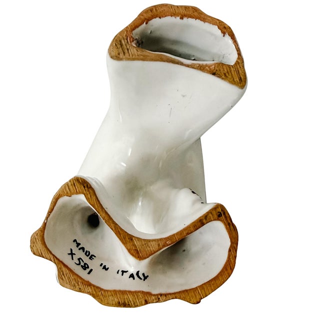 Ceramic Vintage Italian Glazed Terracotta Dove Figurines - A Pair For Sale - Image 7 of 7