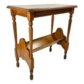 Mid-Century Louis XIV Hollywood Regency Chippendale Book Rack Trough Side Table. For Sale