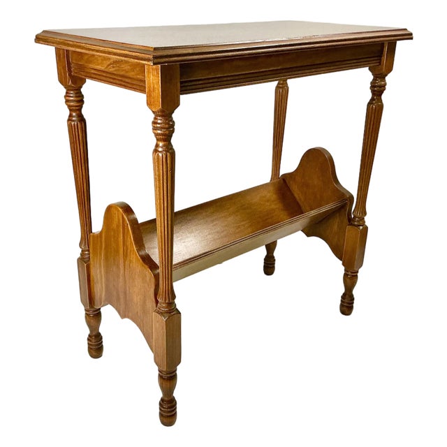 Mid-Century Louis XIV Hollywood Regency Chippendale Book Rack Trough Side Table. For Sale