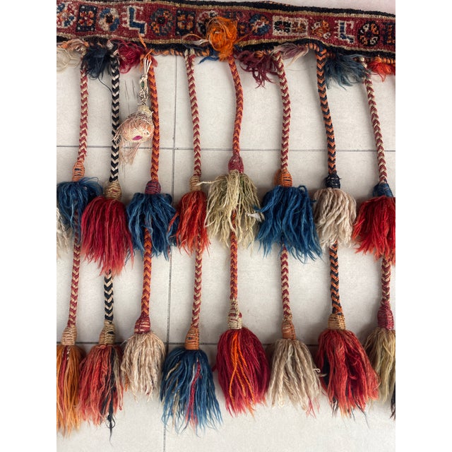 Tribal Qashqai Persian Camel Trapping Textile For Sale - Image 3 of 10