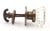 Traditional Vintage Clear Fluted Glass Closet Door Knob Set For Sale - Image 3 of 5