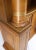 All Wrapped in Tooled Leather Massive Decorative Columns 2 Part Bookcase Hutch For Sale - Image 6 of 13