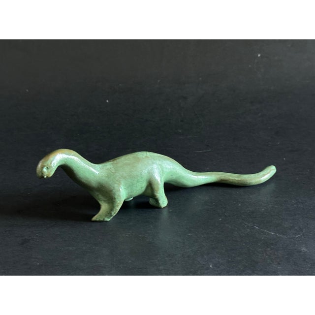 Miniature Brontosaurus Dinosaur Figurine For Sale - Image 4 of 10