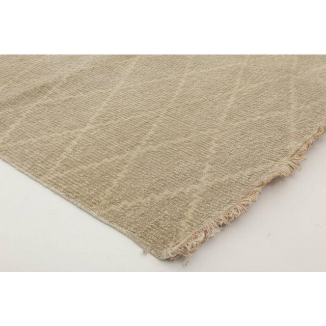 Gray Modern Geometric Wool Runner by Doris Leslie Blau For Sale - Image 8 of 8