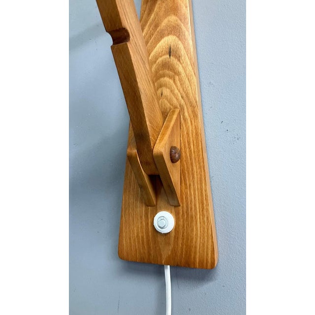 Mid-Century Adjustable Wall Lamp attributed to Pokrok Zilina, 1962 For Sale - Image 6 of 15