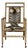 Late Victorian Oak Barley Twist Armchair with Zebra Hide, Ball and Claw Feet For Sale