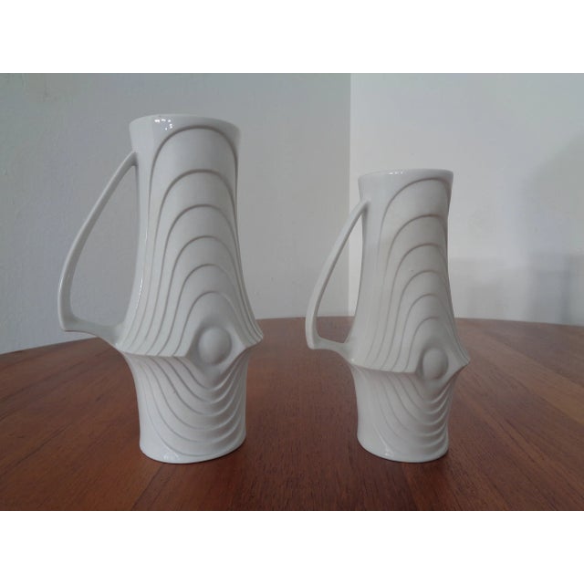 Mid-Century Op Art Vases from Royal KPM, 1960s, Set of 6 For Sale - Image 6 of 18