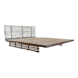 Pacific Green 1973 Mid-Century Modern Palmwood Bed – King Size