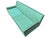 1960s Mid-Century Modern Turquoise & Walnut Love Seat For Sale - Image 5 of 8