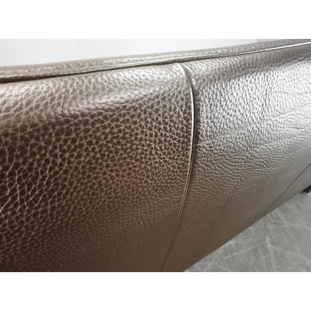 Dark Brown Leather 2-Seater Sofa from Jori, Belgium, 1990s For Sale - Image 3 of 15