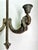 This is a pair of vintage bronze wall sconces featuring an elegant neoclassical design. Each two-arm sconce showcases...