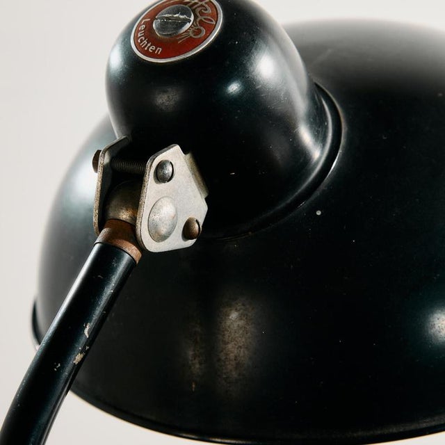 Metal Bauhaus Table Lamp by Christian Dell for Helo Leuchten, 1950s For Sale - Image 7 of 12