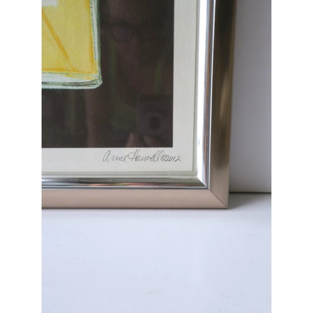 Paint Chanel No. 5 Perfume Bottle Watercolor Painting Signed by Artist For Sale - Image 7 of 8