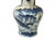 Oriental Small Blue White Scenery Graphic Porcelain Art Vase For Sale - Image 15 of 15