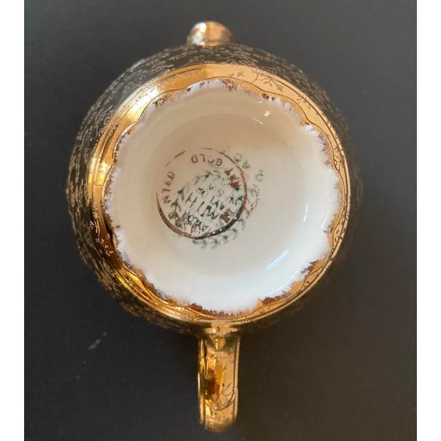 Early 20th Century Gold Porcelain Creamer Pitcher by Taylor Smith & Taylor For Sale - Image 4 of 12
