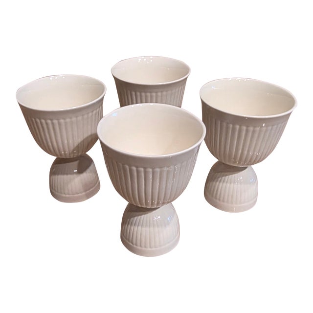 1940s Four Wedgwood Creamware Egg Cups For Sale