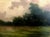 This piece is a classic Tonalist-inspired landscape oil painting executed on an antique oak wood panel. Measuring 5.5...