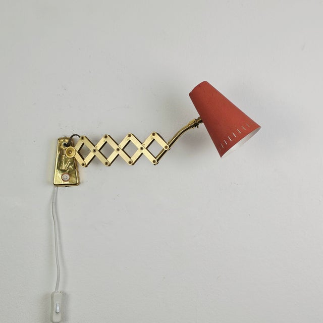 1950s Vintage Diabolo Scissor Lamp by Karl Lang for Sis-Licht, Germany, 1950s For Sale - Image 5 of 18