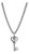 James Avery 925 Sterling Silver Key of Faith Heart Cross Charm Pendant Necklace For Sale
