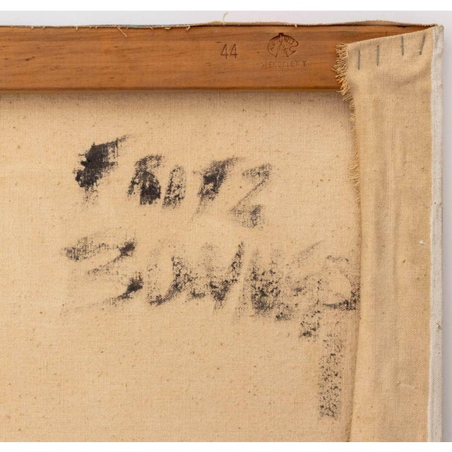 Fritz Bonner Abstraction Acrylic on Canvas For Sale - Image 10 of 10