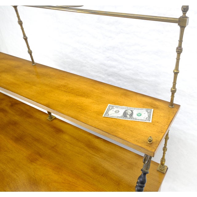 Regency Gallery Etagere Top Light Burl Walnut Sideboard Credenza c1920s MINT! For Sale - Image 18 of 18