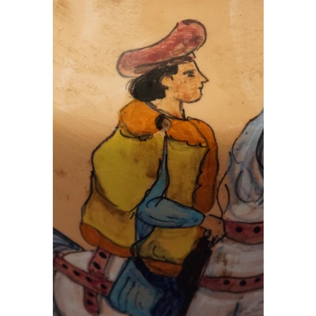 Ceramic Vase with Knight and Dalmatian attributed to Benedetta Cappa Marinetti, Rome, Italy, 1950s For Sale - Image 12 of 18