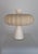 Contemporary Honed Raw Travertine and Sand Cotton Table Lamp by ZAVADSKI For Sale - Image 3 of 4