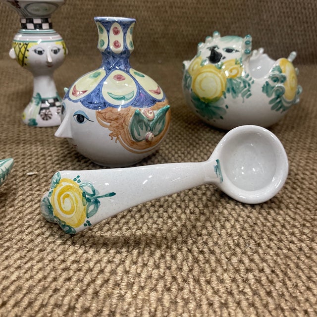 1980s Bjorn Wiinblad Pottery Lot- 6 Pieces For Sale In Chicago - Image 6 of 9