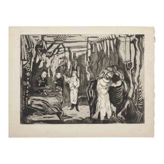 La Villette, Butchery, 20th Century, Original Etching For Sale