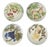 Barbotine Fruit Plates from KG St Clément, Late 19th Century, Set of 4 For Sale