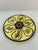 A whimsical bright yellow French Oyster Plate made by Henriot Quimper, Brittany, France. C. 1950s. Signed on the back...