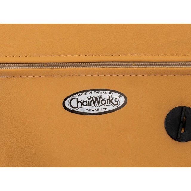 ChairWorks Reclining Swivel Armchair & Ottoman For Sale - Image 9 of 10