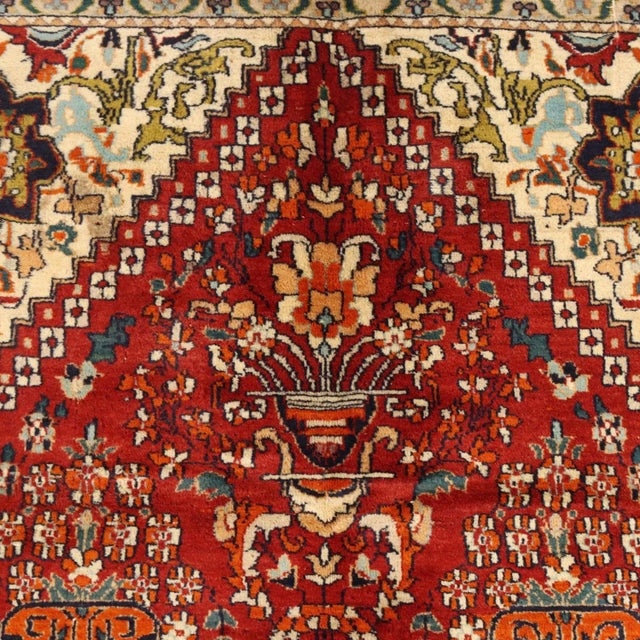 Antique Lahore Rug in Cotton & Wool, India For Sale - Image 4 of 11