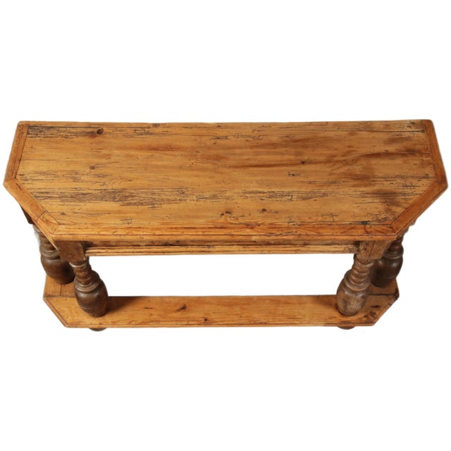 Antique Softwood Side Table and Flower Stand 16th-17th Century, 1600 For Sale - Image 6 of 18