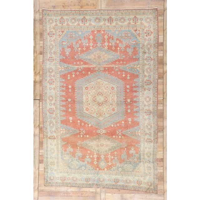 Vintage Persian Viss Rug - 07'06 X 11'08 For Sale - Image 9 of 9