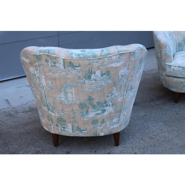 Set of Mid-Century Armchairs in the style of Gio Ponti, Italy, 1950s For Sale - Image 6 of 18