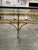 Vintage Golden Faux Bamboo Coffee Table For Sale - Image 11 of 12